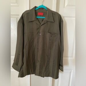JEAN PAUL Men's Casual Button Down Shirt - Green